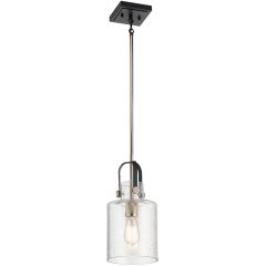 Quintiesse Kitner QNKITNERPPN lampa wisząca 1x60 W nikiel