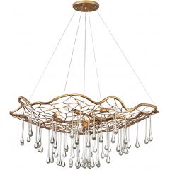 Quintiesse Laguna QNLAGUNA6P lampa wisząca 6x40 W złota