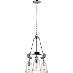 Quintiesse Loras QNLORAS3 lampa wisząca 3x60 W chrom