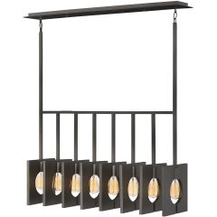 Quintiesse Ludlow QNLUDLOW8GR lampa wisząca x60 W grafitowa