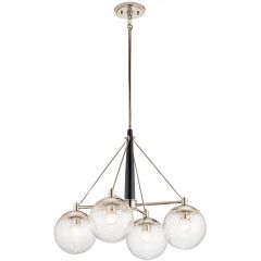 Quintiesse Marilyn QNMARILYN4 lampa wisząca 4x60 W nikiel