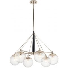 Quintiesse Marilyn QNMARILYN6 lampa wisząca 6x60 W nikiel