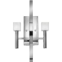 Quintiesse Mondo QNMONDO2 kinkiet 2x3 W biały-chrom