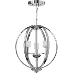 Quintiesse Mondo QNMONDO3 lampa wisząca 3x3 W biała-chrom