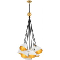 Quintiesse Nula QNNULA15P lampa wisząca x40 W biała-złota