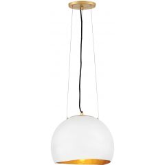 Quintiesse Nula QNNULA1P lampa wisząca 1x100 W biała-złota