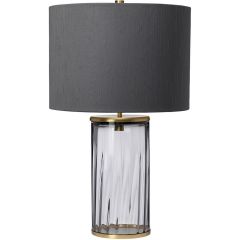 Quintiesse Reno QNRENOSMOKEAB lampa stołowa 1x60 W mosiądz