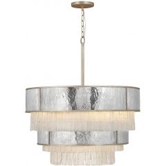 Quintiesse Reverie QNREVERIE12PCPG lampa wisząca x40 W złota-szary/popielaty