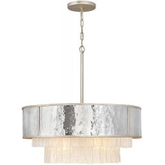 Quintiesse Reverie QNREVERIE8PCPG lampa wisząca x40 W złota-szary/popielaty