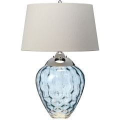 Quintiesse Samara QNSAMARATLBLU lampa stołowa 2x7 W nikiel