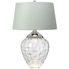 Quintiesse Samara QNSAMARATLCLR lampa stołowa 2x7 W niebieska-nikiel