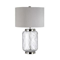 Quintiesse Sola QNSOLATLS lampa stołowa 1x60 W przezroczysta-srebrna