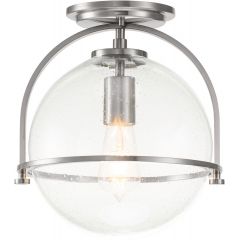 Quintiesse Somerset QNSOMERSETFCBN lampa podsufitowa 1x60 W przezroczysta-nikiel