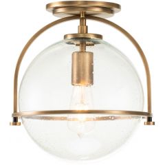 Quintiesse Somerset QNSOMERSETFCHB lampa podsufitowa 1x60 W mosiądz-przezroczysta