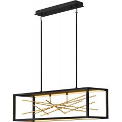Quintiesse Styx QNSTYXLEDISLEBG lampa wisząca 1x55 W czarna-złota Quintiesse Styx QNSTYXLEDISLEBG lampa wisząca 1x55 W czarna-złota