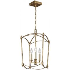 Quintiesse Thayer QNTHAYER3PADB lampa wisząca 3x40 W złota