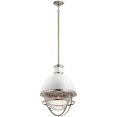 Quintiesse Tollis QNTOLLISPBN lampa wisząca 1x40 W biała-nikiel