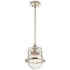Quintiesse Triocent QNTRIOCENTPPN lampa wisząca 1x60 W przezroczysta-nikiel