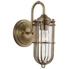 Quintiesse Urban Restoration QNURBANREST1 kinkiet 1x60 W mosiądz-przezroczysty