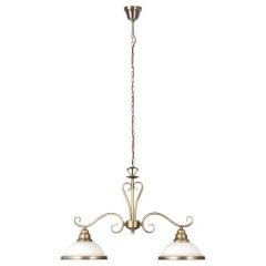 Rabalux Elisett 2757 lampa wisząca 2x60 W brązowa