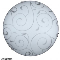 Rabalux Harmony 3853 plafon 2x60 W biały-chrom-wzór