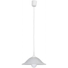 Rabalux Alabastro 3905 lampa wisząca 1x60 W biała