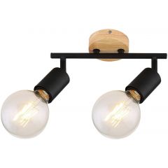Rabalux Pablo 3977 lampa podsufitowa 2x40 W czarna