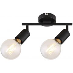 Rabalux Lamar 3987 lampa podsufitowa 2x40 W czarna
