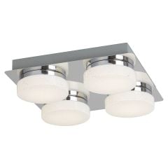 Rabalux Hilary 5664 lampa podsufitowa 4x20 W biała-chrom