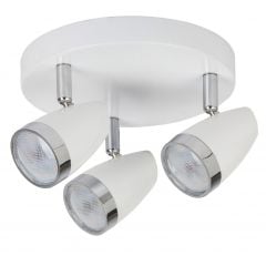 Rabalux Karen 6668 lampa podsufitowa 3x4 W biała-chrom