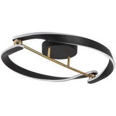 Rabalux Adalind 71149 lampa podsufitowa 1x40 W czarna-złota