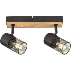 Rabalux Metta 71152 lampa podsufitowa 2x14 W czarna