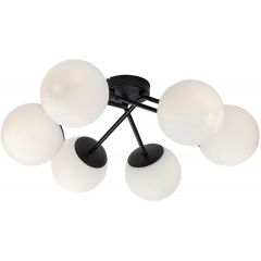 Rabalux Meduza 71294 lampa podsufitowa 6x20 W biała-czarna