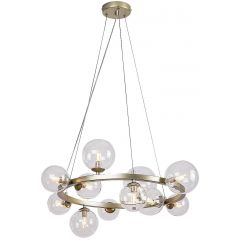 Rabalux Aslov 71300 lampa wisząca x28 W przezroczysta-złota