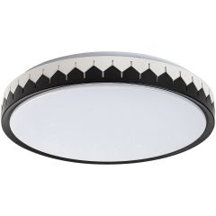 Rabalux Malin 71303 inteligentny plafon 1x24 W biały-czarny-szary