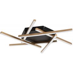 Rabalux Severine 71365 lampa podsufitowa 6x40 W biała-czarna-złota