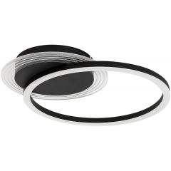 Rabalux Kerstin 71368 lampa podsufitowa 2x24 W biała-czarna