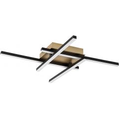 Rabalux Demir 71398 lampa podsufitowa 4x24 W biała-czarna-złota