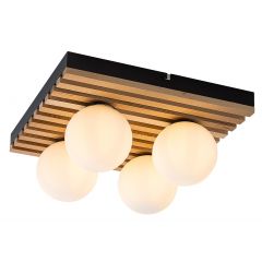 Rabalux Noxelle 71462 lampa podsufitowa 4x5 W czarna-drewno