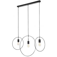 Rabalux Dilara 72019 lampa wisząca 3x40 W czarna