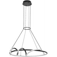 Rabalux Menazi 72022 inteligentna lampa wisząca 1x46 W biała-czarna