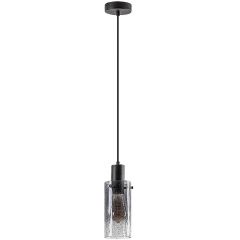 Rabalux Fumea 72037 lampa wisząca 1x60 W czarna-przydymiona