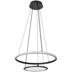 Rabalux Jasero 72040 inteligentna lampa wisząca 2x42 W biała-czarna
