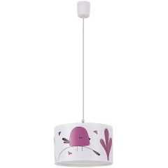 Rabalux Fowly 72069 lampa wisząca 1x40 W biała-multikolor