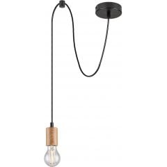 Rabalux Dollien 72071 lampa wisząca 1x60 W czarna