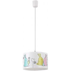 Rabalux Flappy 72166 lampa wisząca 1x40 W biała-multikolor