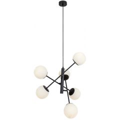 Rabalux Meduza 72194 lampa podsufitowa 6x20 W biała-czarna