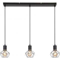 Rabalux Fran 72242 lampa wisząca 3x40 W czarna