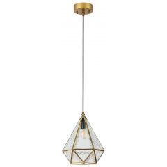 Rabalux Norah 72245 lampa wisząca 1x40 W przezroczysta-złota