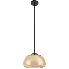Rabalux Elowen 72273 lampa wisząca 1x5 W biała-czarna-bursztynowa